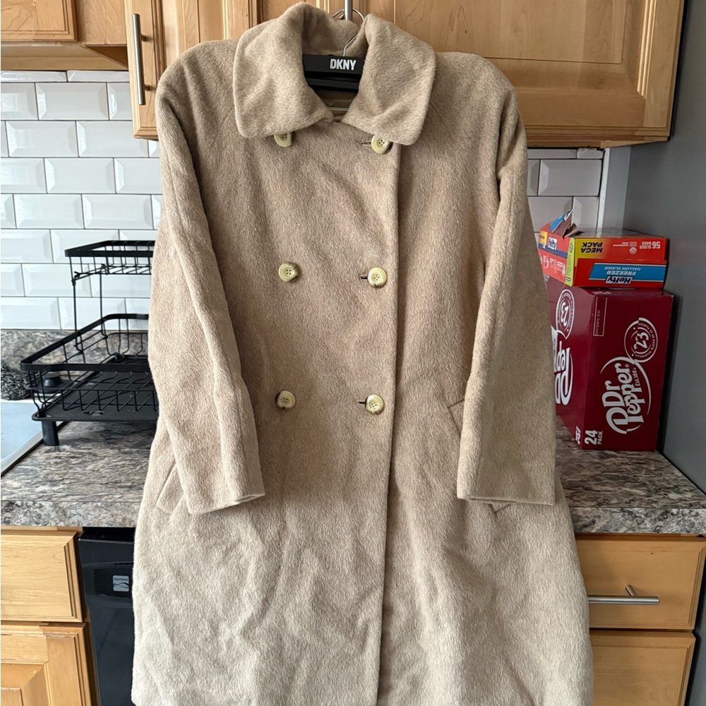 Persian wool Women's Cream Teddy Coat
